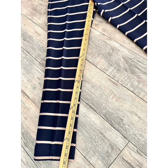 Banana Republic Women's Rayn Blue Striped Straight Leg Pants Size 2 - Picture 2 of 7